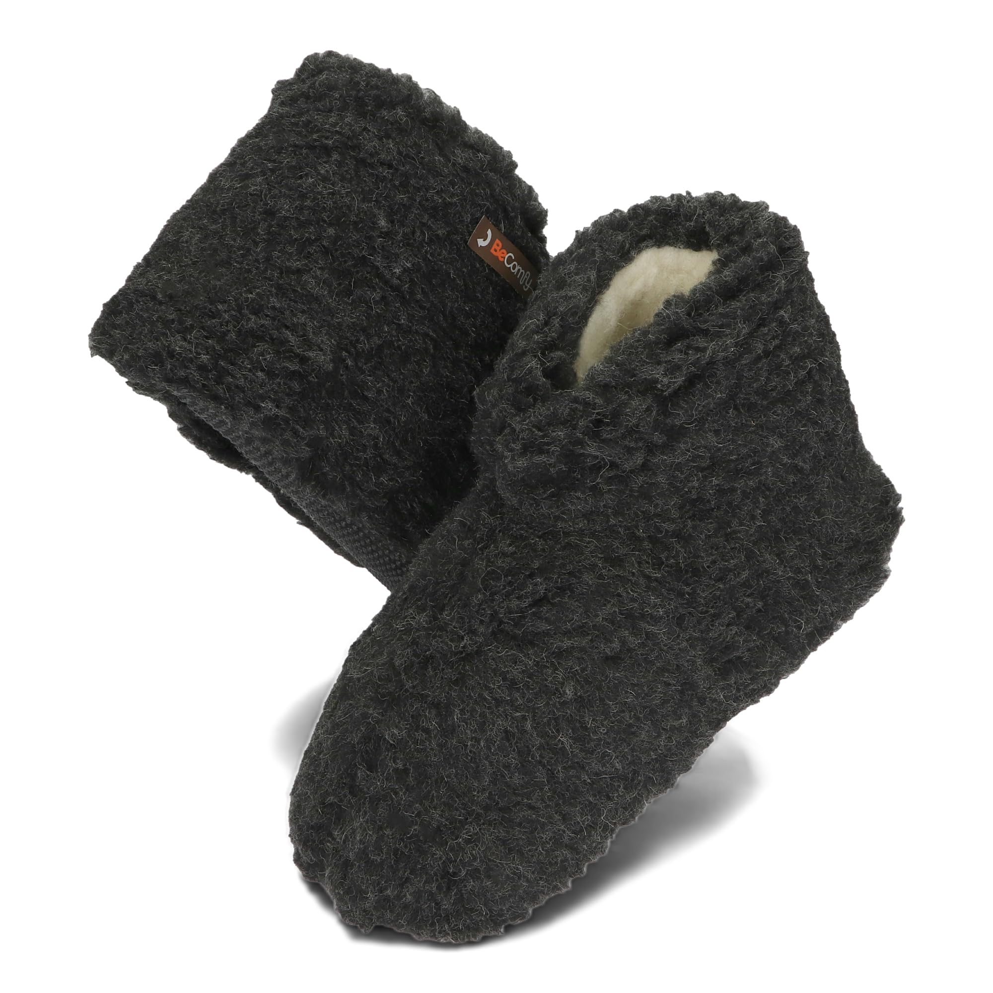 Chaussons/Pantoufles En Laine De Mouton BeComfy - Chauds Confortables Homme Femme