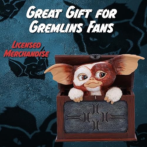 Miniatura 6 de Nemesis Now Gremlins Gizmo in a Box - Figura coleccionable de resina pintada a mano, con licencia oficial de Gremlins, 4.9 in