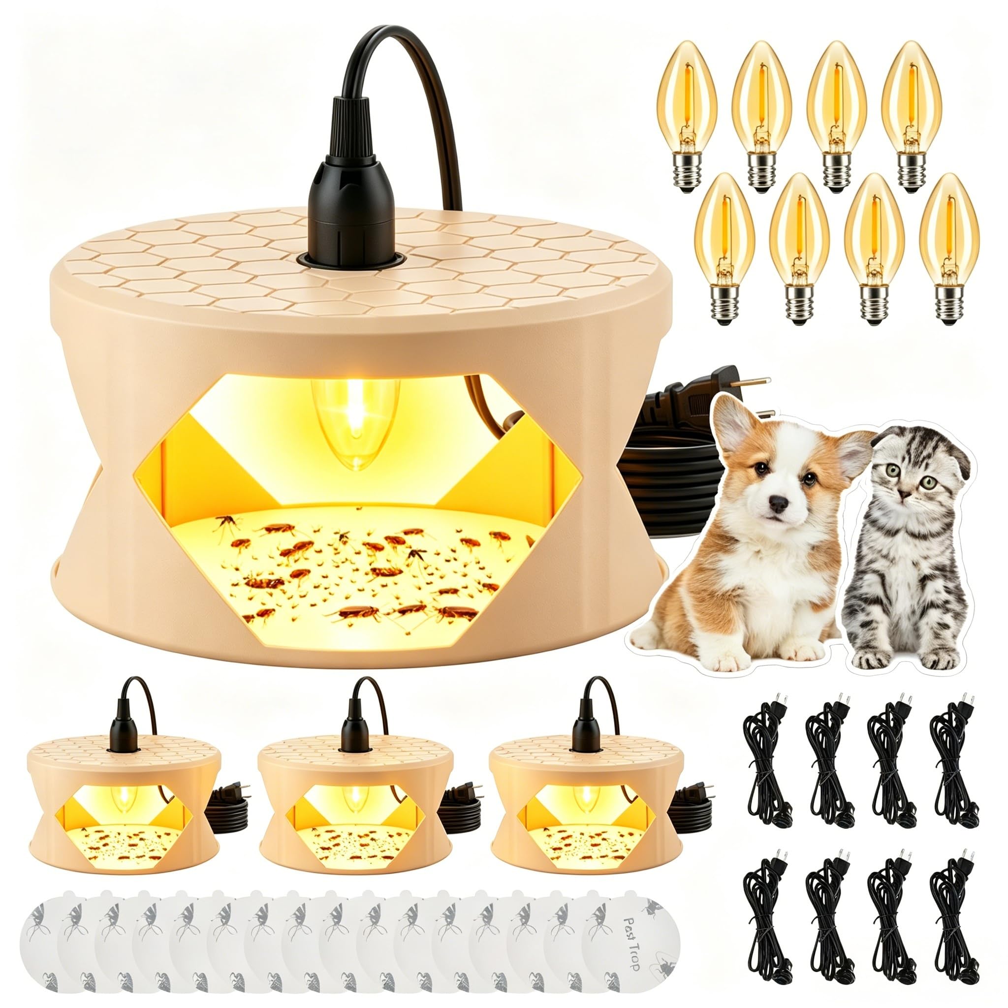 Photo 1 of Flea Light Trap for Indoor 4PCS Flea Lamp