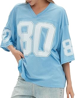 HesacoWomens Graphic Tees - Oversized Jersey Summer Top Jersey Top Coquette Clothes Y2k Streetwear Short Sleeve Shirts