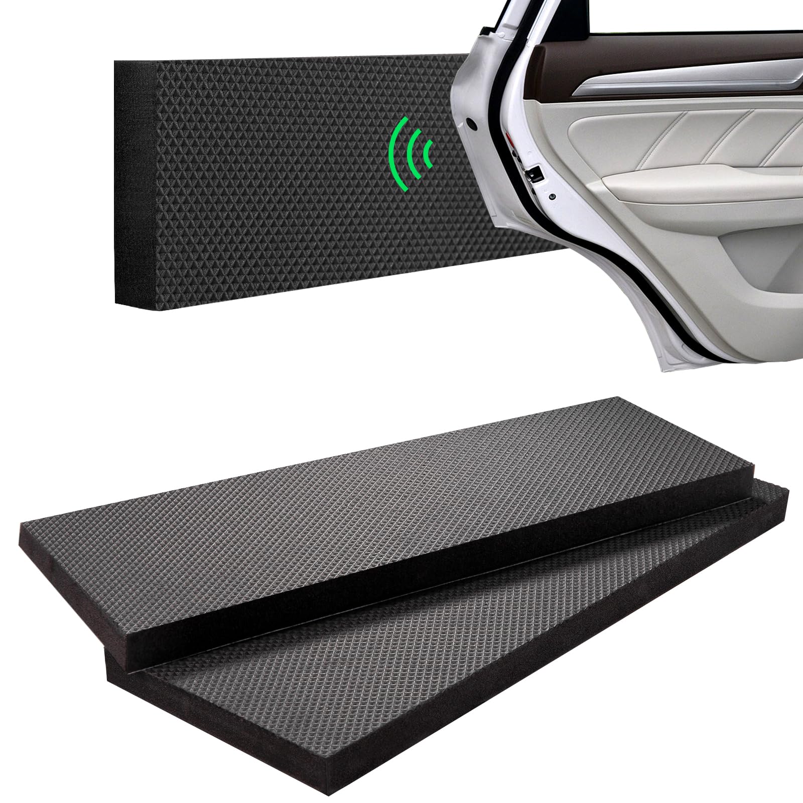 Spurtar Garagen Wandschutz 40 x 15 cm x 2cm, 2er Pack Garagen Autotür Kantenschutz Schaumstoff und Dicke Moosgummi Selbstklebend, Eva Schaumstoffplatte Autotür Stoßstangenschutz als Einparkhilfe