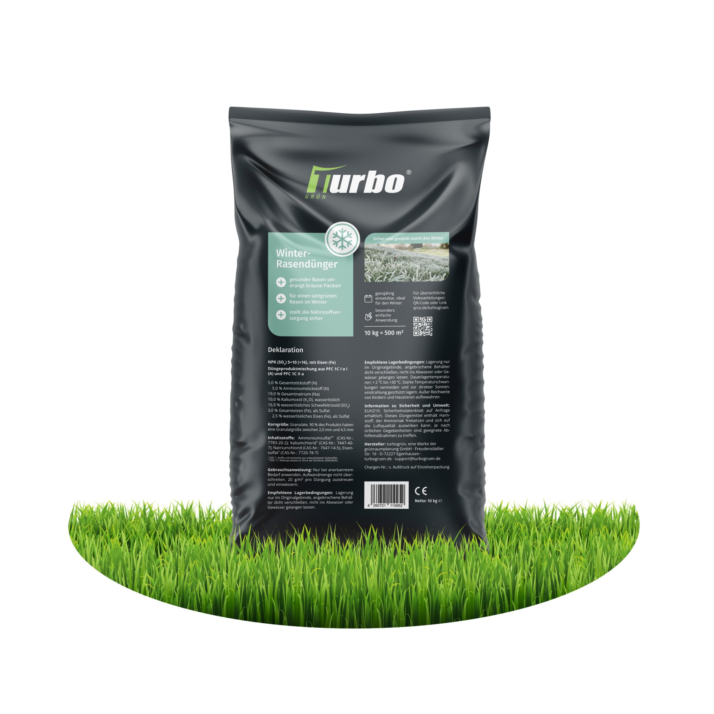 Turbogrn Rasenbelfter 10kg Fr 300m  Natrlicher Bodenaktivator Gegen  Rasenfilz