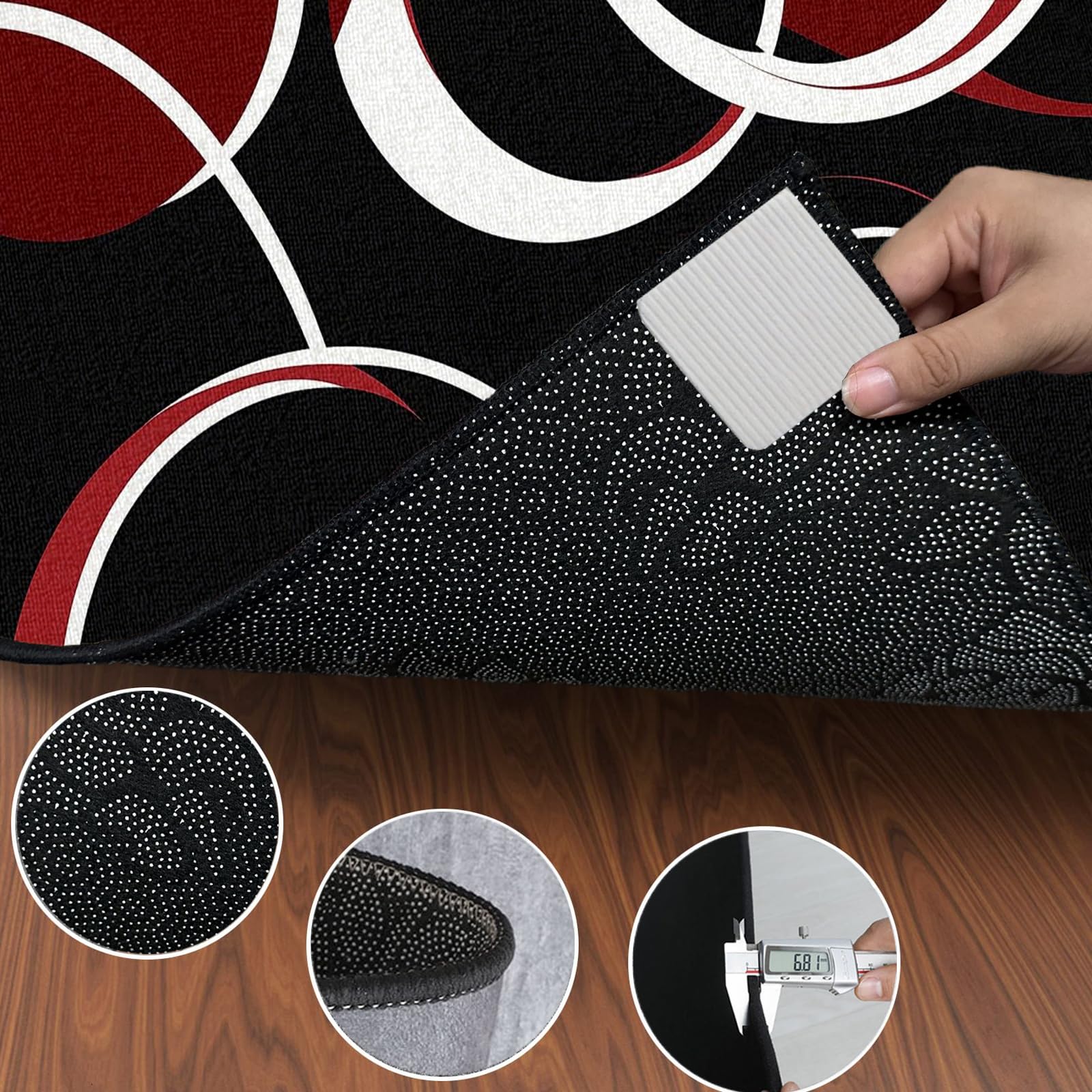 Tapis De Tambour Insonorisé, Tapis pour Batterie Antidérapant, Tapis Professionnel de Jazz, 120 x 100 cm Tapis d'absorption des vibrations pour Grosse Caisse Claire et Autres Instruments de Musique