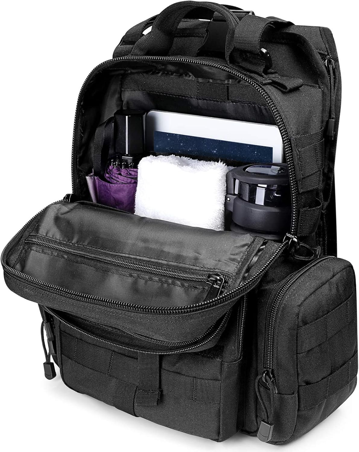 G4Free Large Tactical EDC Sling Bag Backpack, Military Molle Bag Single Strap Shoulder Backpack for Men | EDC, Adjustable Holder - Image 5