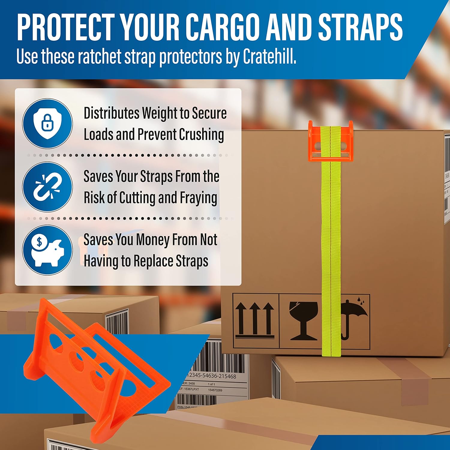 Buy Cratehill 12 Pack Tie Down Corner Protector Edge Protectors