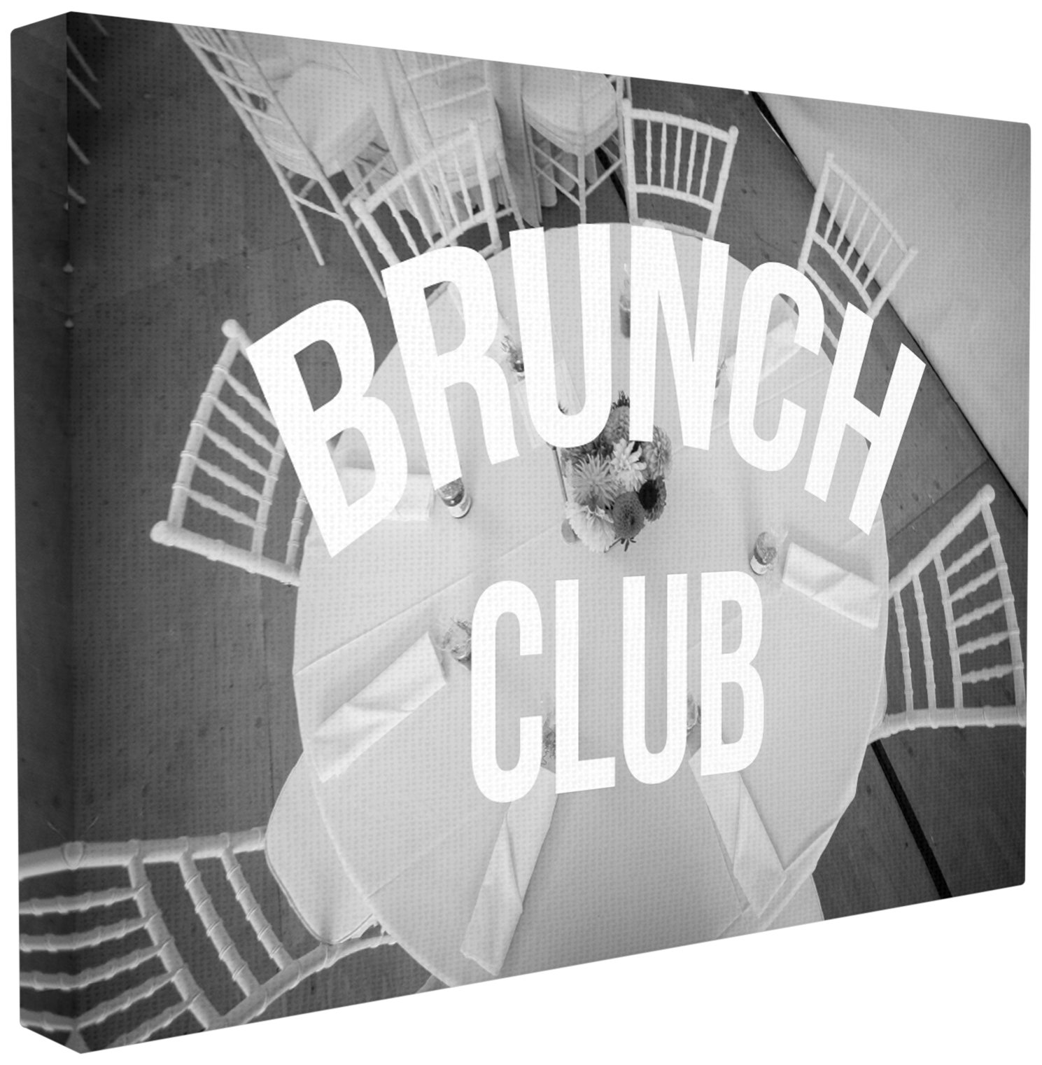 Stupell Industries Brunch Club Table Stretched Canvas Wall Art, Multi-Color