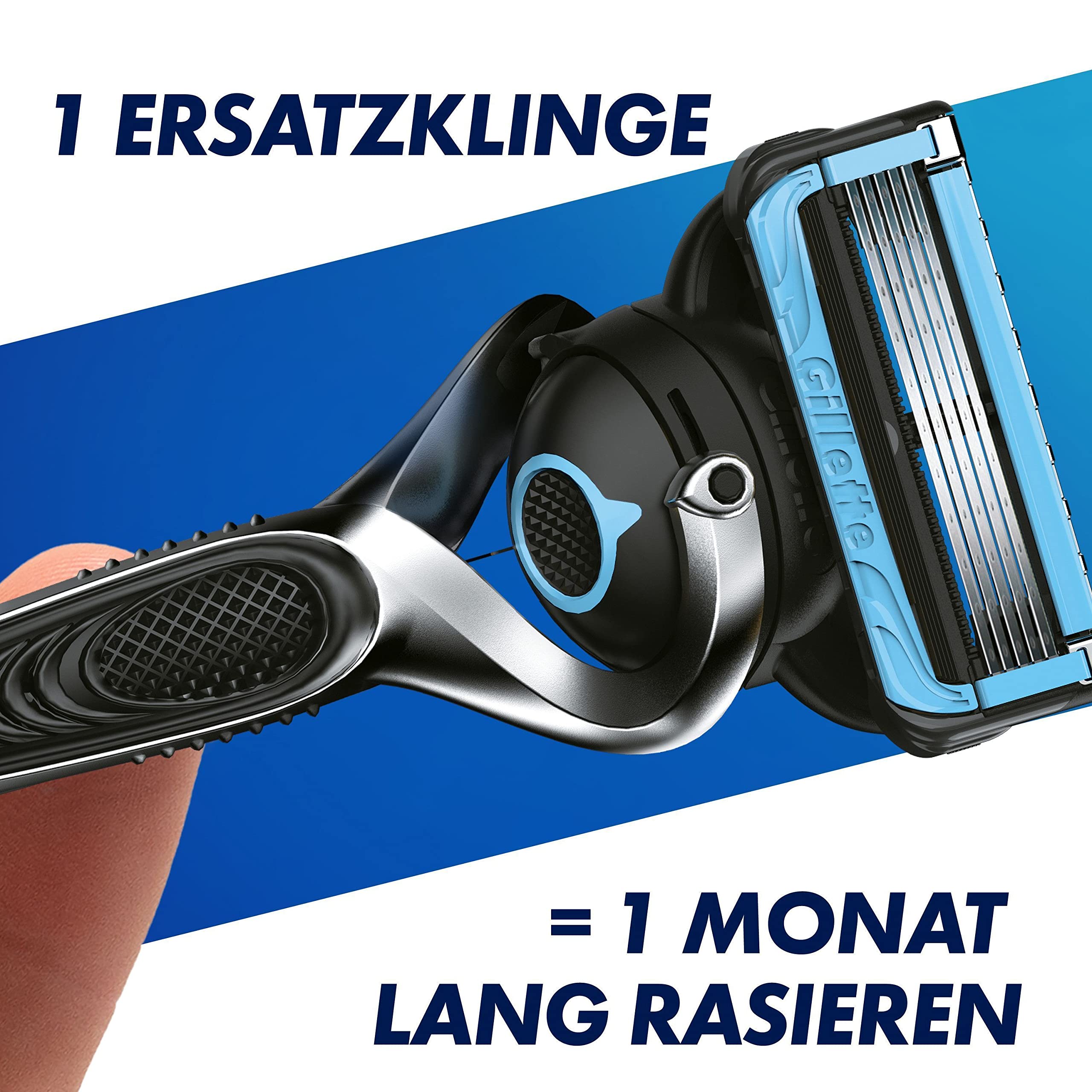 Gillette Proshield Chill Rasierklingen Herren, 6 Original Ersatzklingen für Nassrasierer mit 5-Fach Klinge, Kühl-Technologie für Angenehme Rasur