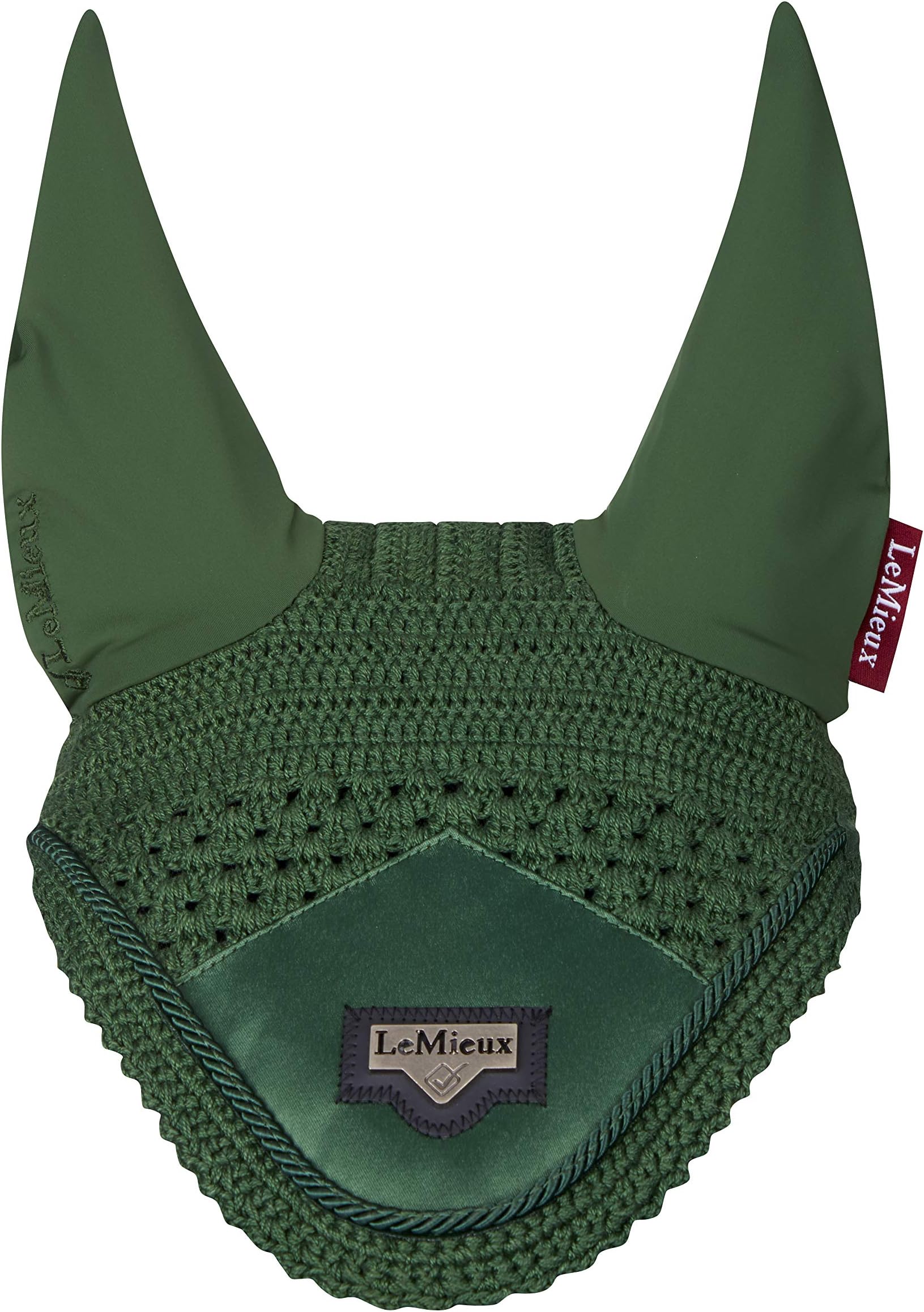 LeMieuxLeMieux Loire Satin Fly Hood Hunter Green Fly Hood