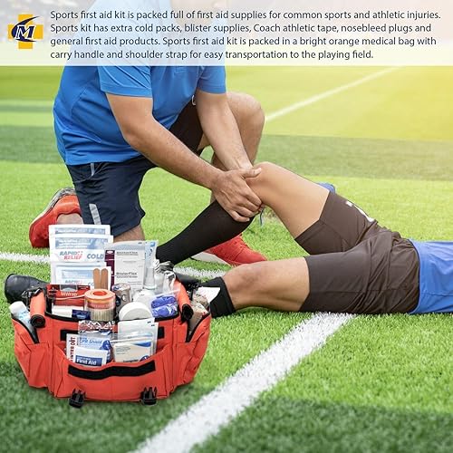 Miniatura 5 de Kit de primeros auxilios bolsa deportiva naranja completa 277 pieza