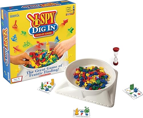 I Spy Dig In, The Great Game of Frantic Finding, juego de identificación rápida de colores y formas para niños
