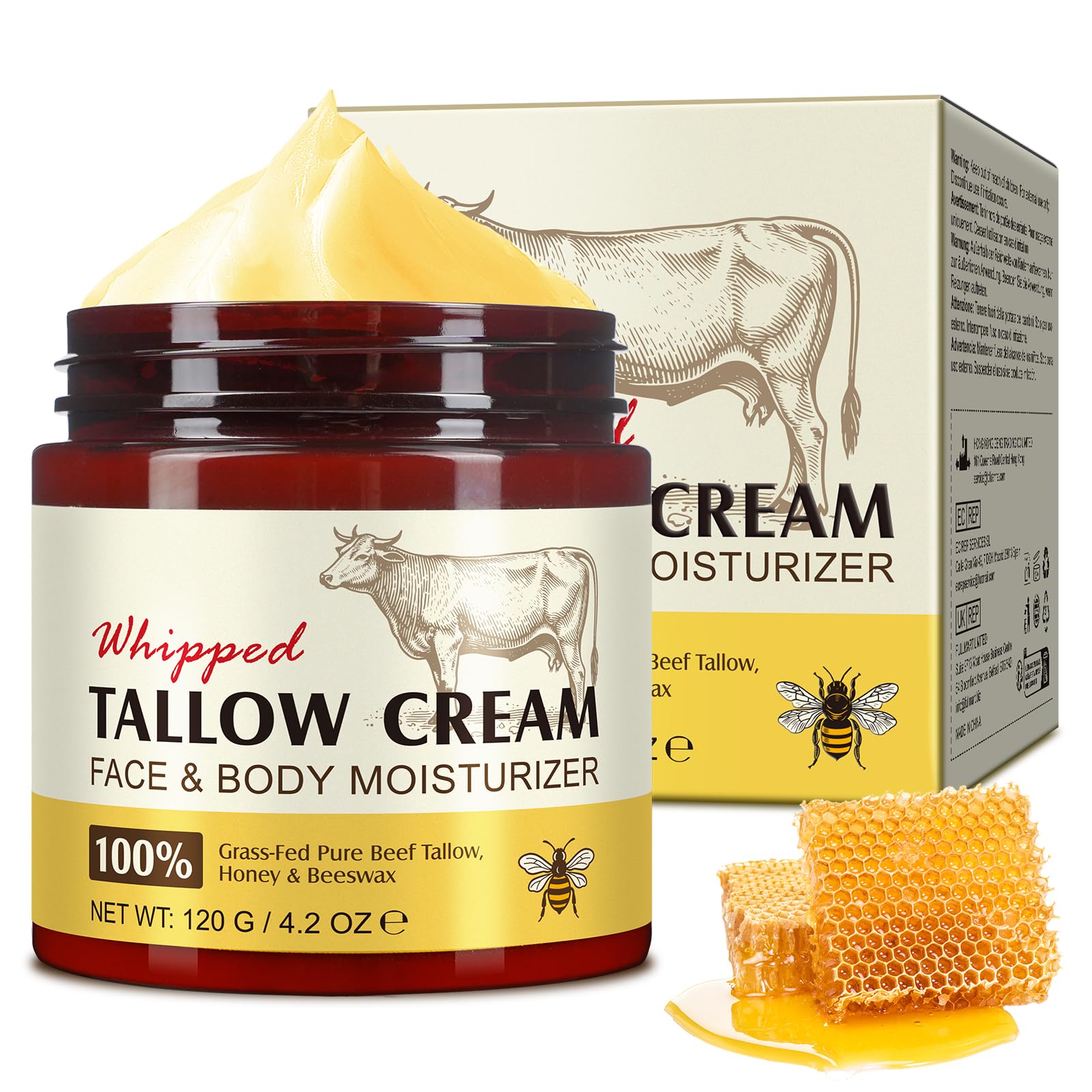 Bálsamo de Sebo de Res y Miel Gorgeurora para Rostro y Cuerpo