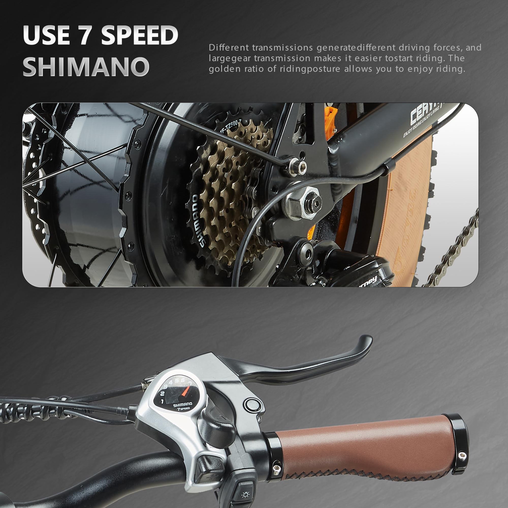 VéLo ÉLectrique A20 pour Adulte|E-Bike Urbain pour Homme Femme|VéLo ÉLectriques en Montagne|Batterie Amovible 48V20AH|7 Vitesses|Autonomie Maximale 60-65 KM (A20 Uniquement)