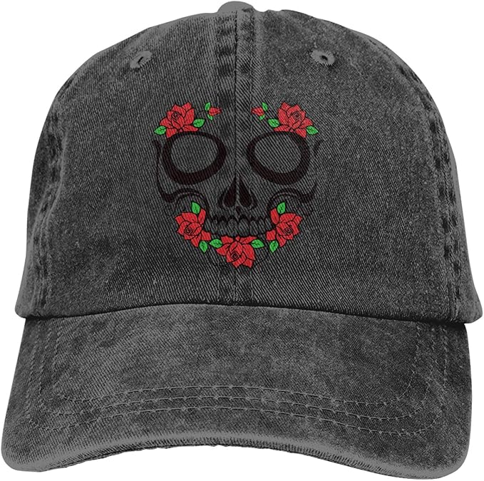 Bemostrich Floral Sugar Skulls Unisex Adjustable Baseball Cap 100