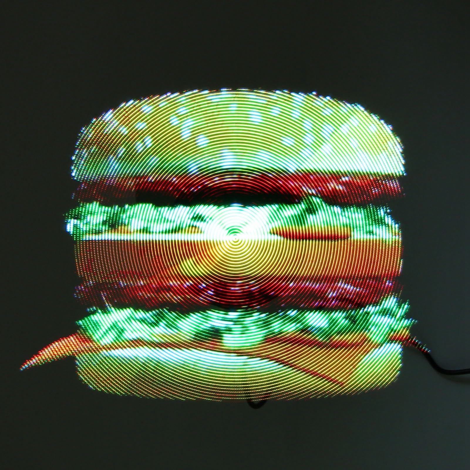 Dpofirs 3D Hologramm Projektor 1080 x 276P, 276 Stück LEDs, Sternenhimmel Projektor Software Betrieb App Steuerung, Projektor 3D Effekt für Einkaufszentren Restaurants (EU-Stecker)