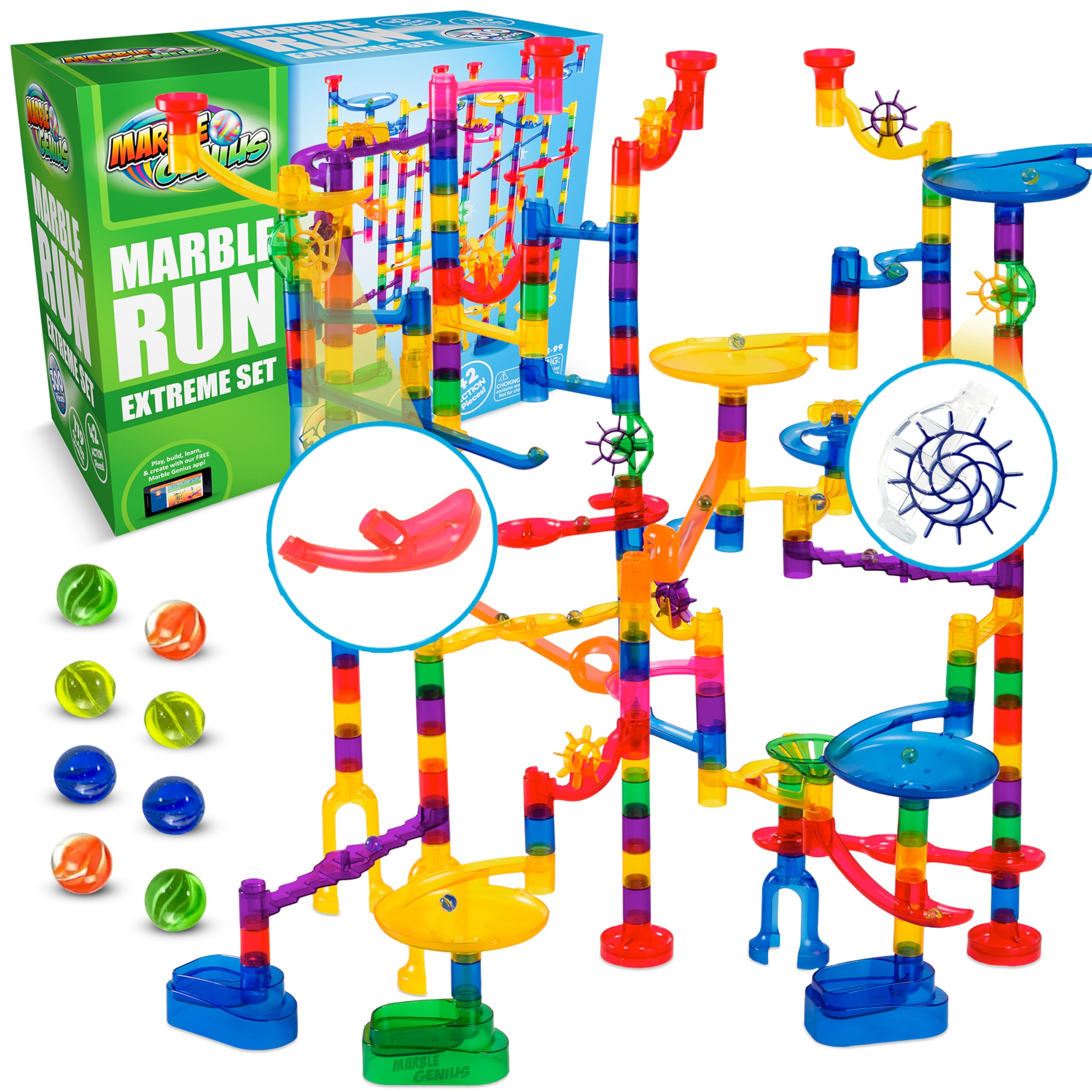 Amazon.co.jp: Marble Genius Marble Run Extreme Set - 125