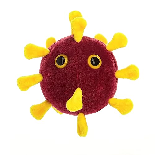 GIANTmicrobes COVID Peluche Coronavirus Peluche Rouge 15 cm Unisexe Pédagogique