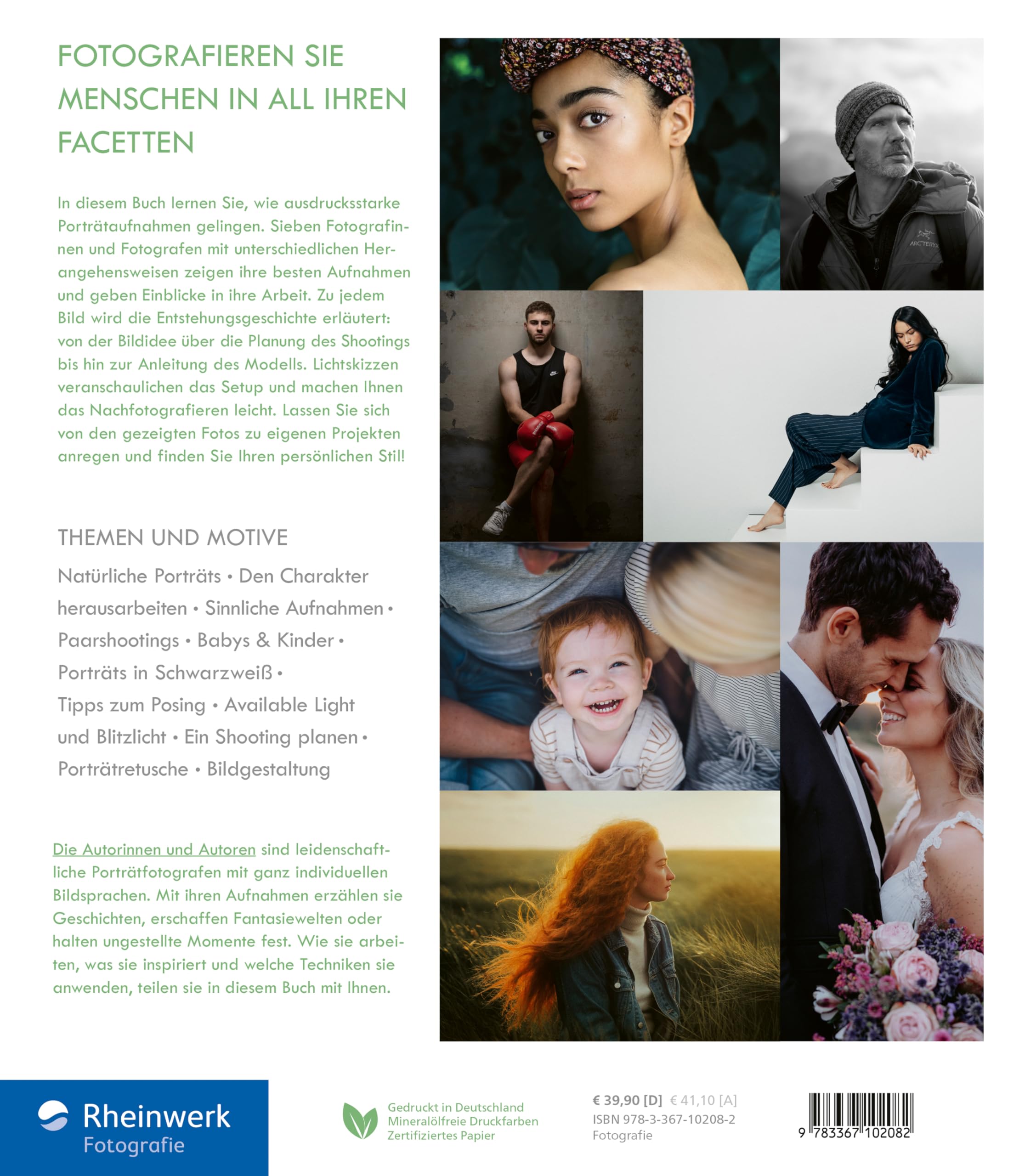 Menschen fotografieren: Das Praxisbuch für gute Porträts. Inspirierende Bildideen für Peopleshootings: Frauen, Männer, Kinder, Paare (2. Auflage 2024)