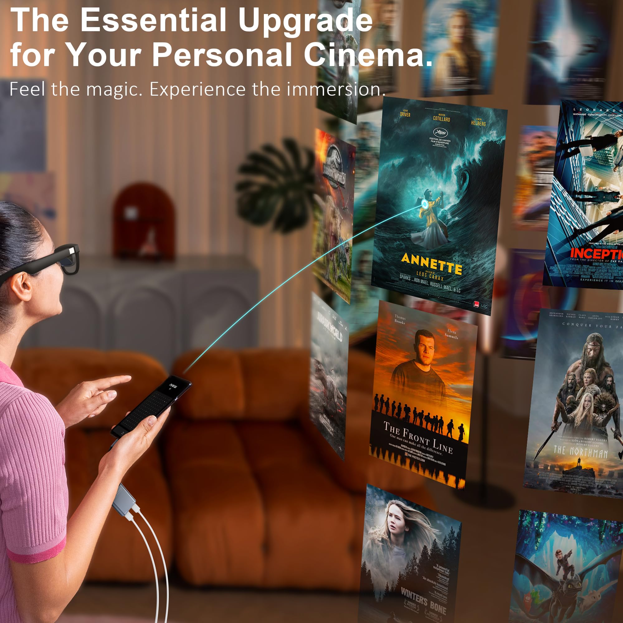 Adapter ładowania USB-C na okulary, adapter ładowania i odczytu z ładowaniem PD 100 W i wyjściem wyświetlacza 4K @ 60 Hz, do przełącznika (nie przełącznika 2), ROG Ally, PS4/5, Xbox, Mac mini