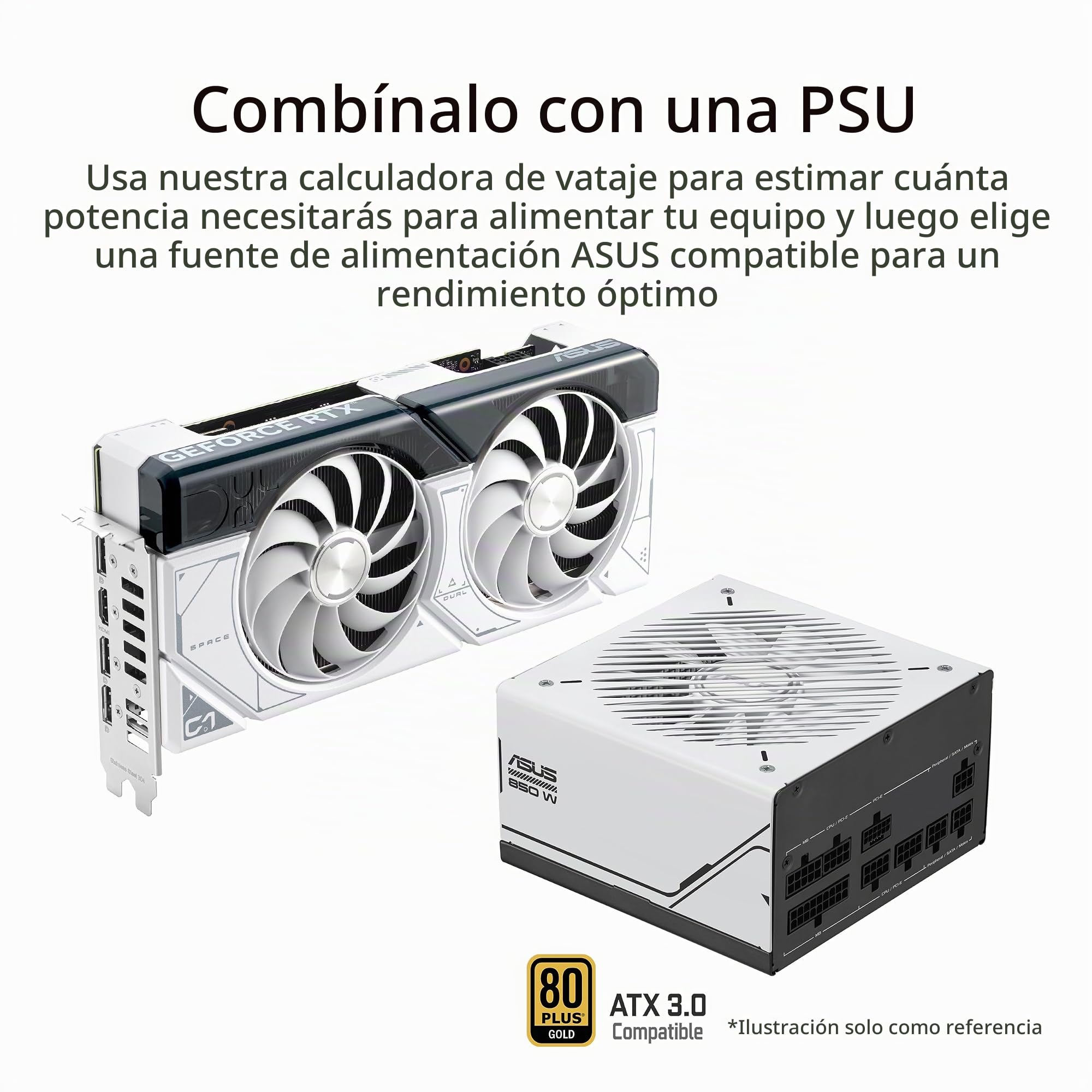ASUS Dual GeForce RTX™ 4070 Super White OC Edition (PCIe 4.0, 12GB GDDR6X, DLSS 3, HDMI 2.1a, DisplayPort 1.4a, 2.56 ranuras diseño, diseño de ventilador de tecnología axial, tecnología Auto-Extreme y