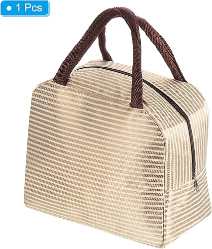 Miniatura 3 de PATIKIL Lonchera para mujereshombres, bolsa de almuerzo aislada a prueba de fugas con bolsillo contenedor de almuerzo reutilizable para el trabajo,