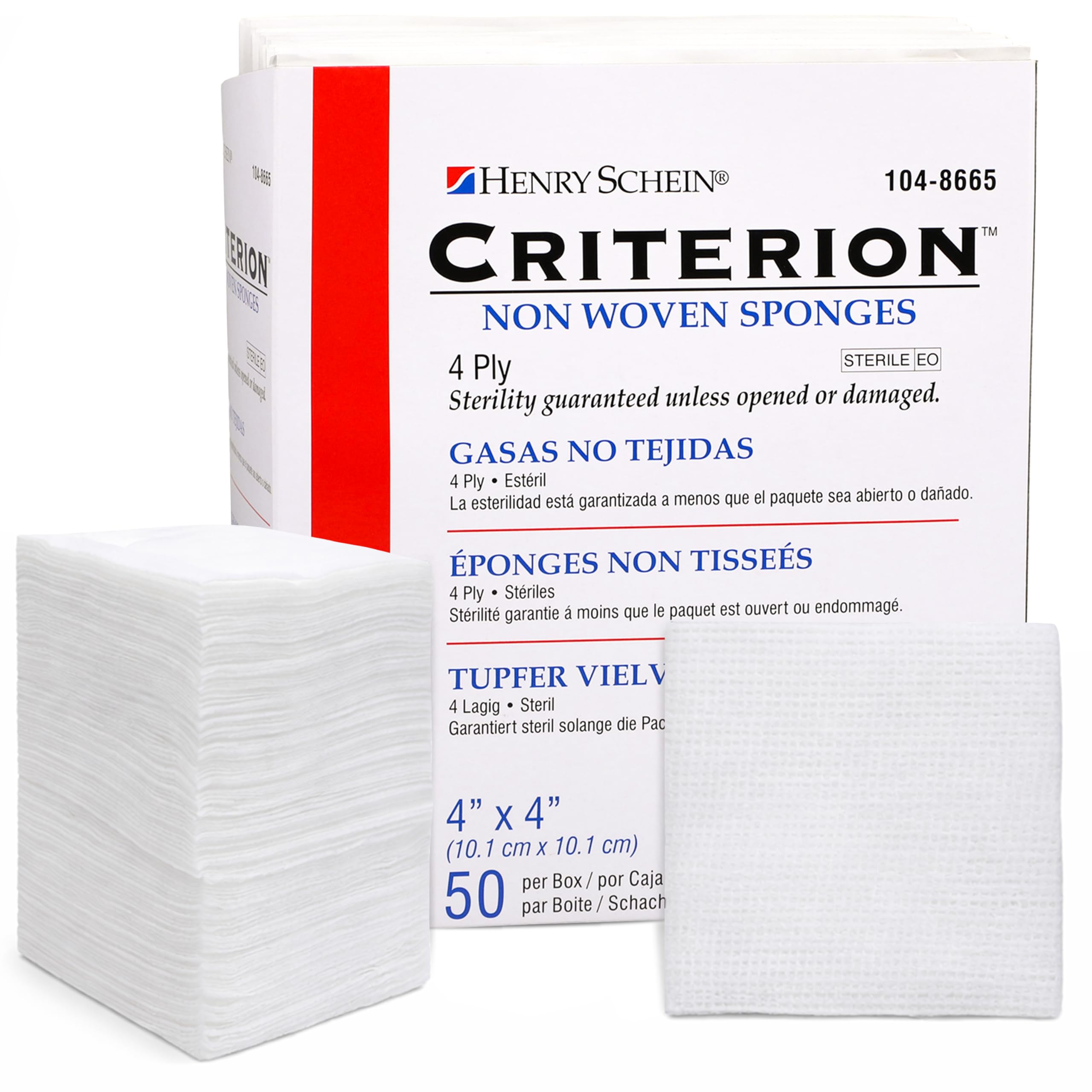 Amazon.com: Henry Schein Criterion 4x4” Non-Woven Sponge- Rayon