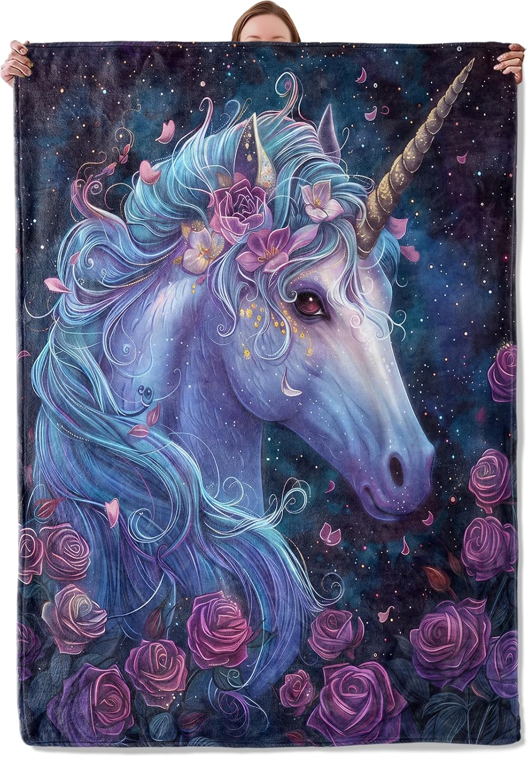 Unicorn Rose Blanket,...
