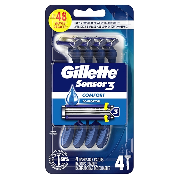 吉列Sensor3男士一次性剃须刀