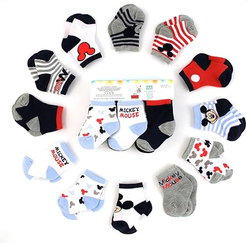 Miniatura 4 de Disney Baby Boys' Crew Socks