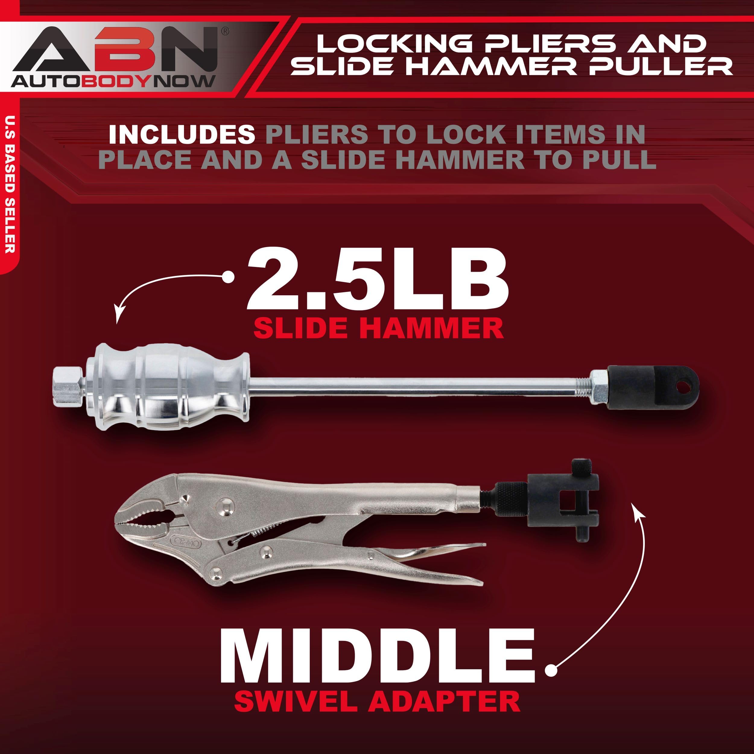 Snapklik.com : ABN Locking Pliers Slide Hammer Puller, 2.5lb
