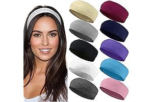 Styla Hair Headbands for Women - Workout Headband Variety 10-Pack