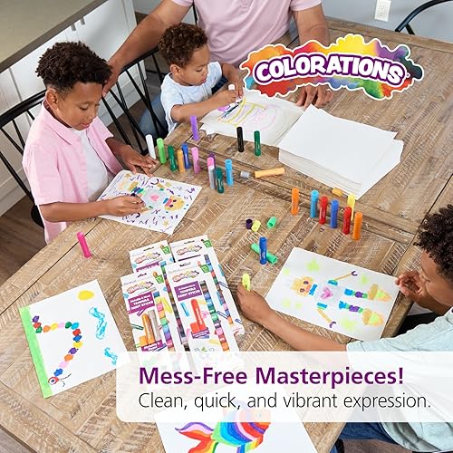 Miniatura 37 de Juego de 12 barras de pintura al témpera, sin desorden, no tóxico, de secado rápido, colores vibrantes, pintura para niños, pintura, arte