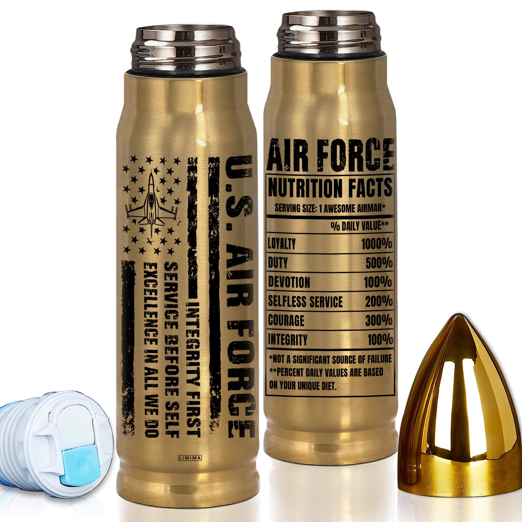 Air Force Gifts for Men - Air Force Tumbler 17oz with Lid – Military Gifts for Men, Airman, Veteran - Veterans Day Fathers Day Retirement Gift - Cool Gifts for Husband, Boyfriend, Boss
