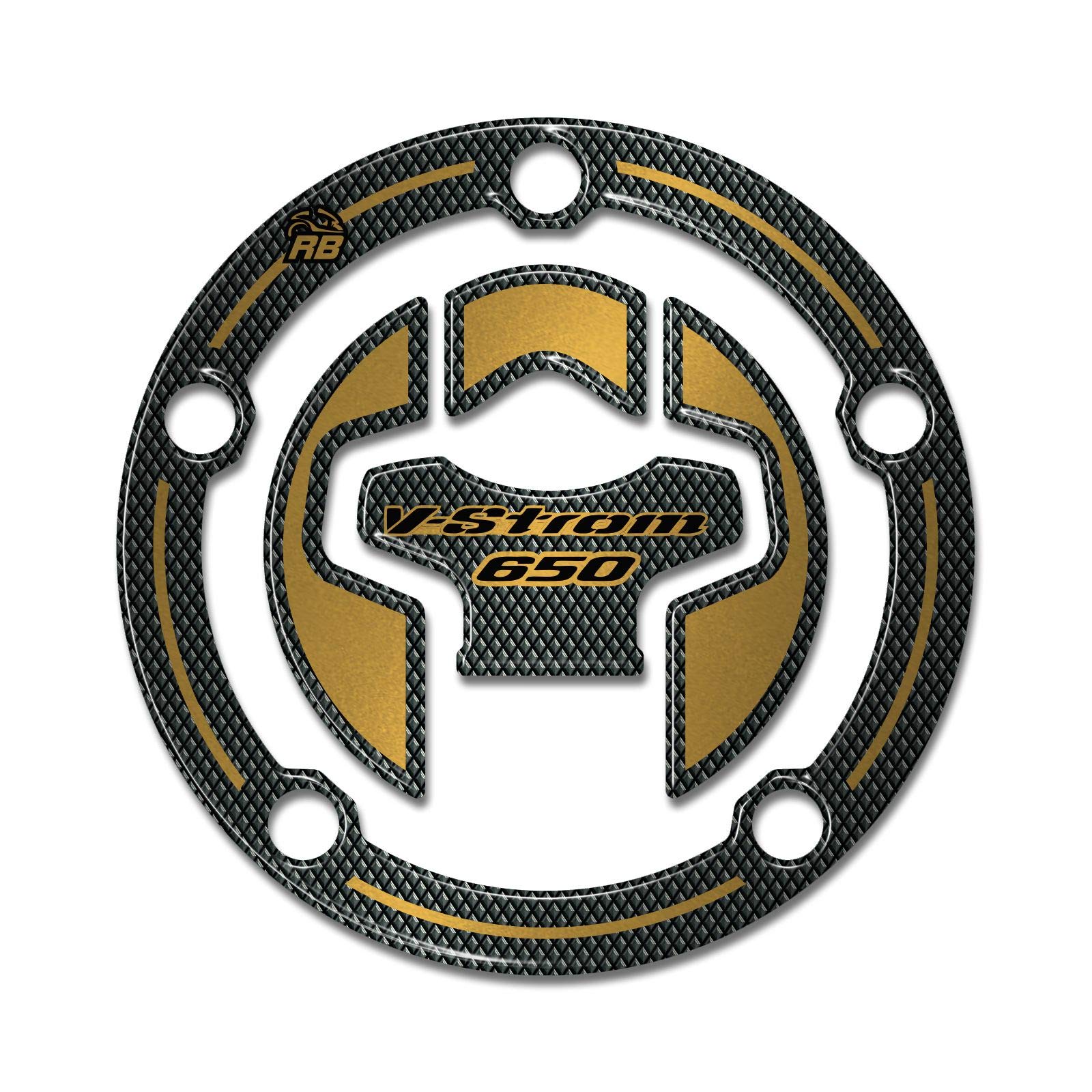 Labelbike - Kit 3 Autocollants 3D Pour Réservoir De Moto Et Protections En Résine Compatibles Avec Suzuki V-Strom 650 2017-2025