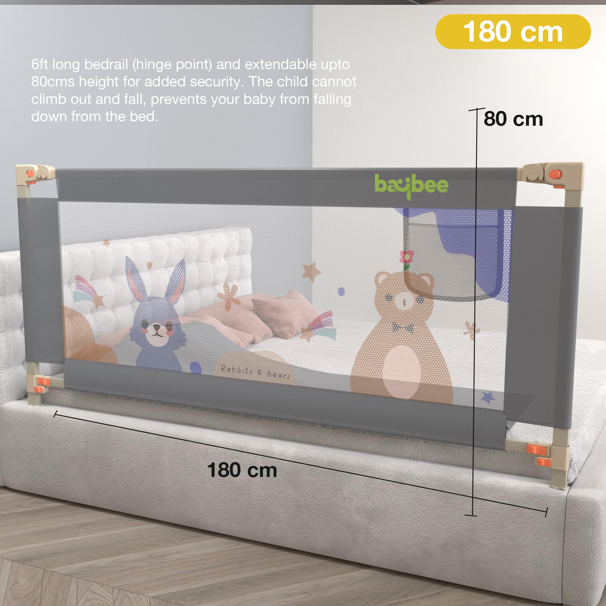 Baby Bed Rail Safety Guard - Prevent Falls! -8 Baby Bed Rail Safety Guard - Prevent Falls! -8