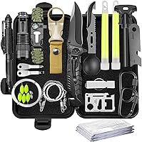 Vista 9 de Regalos para hombres, papá, cumpleaños, Navidad, día del padre, equipo y equipo de supervivencia, equipo único de campamento, caza, senderismo, al