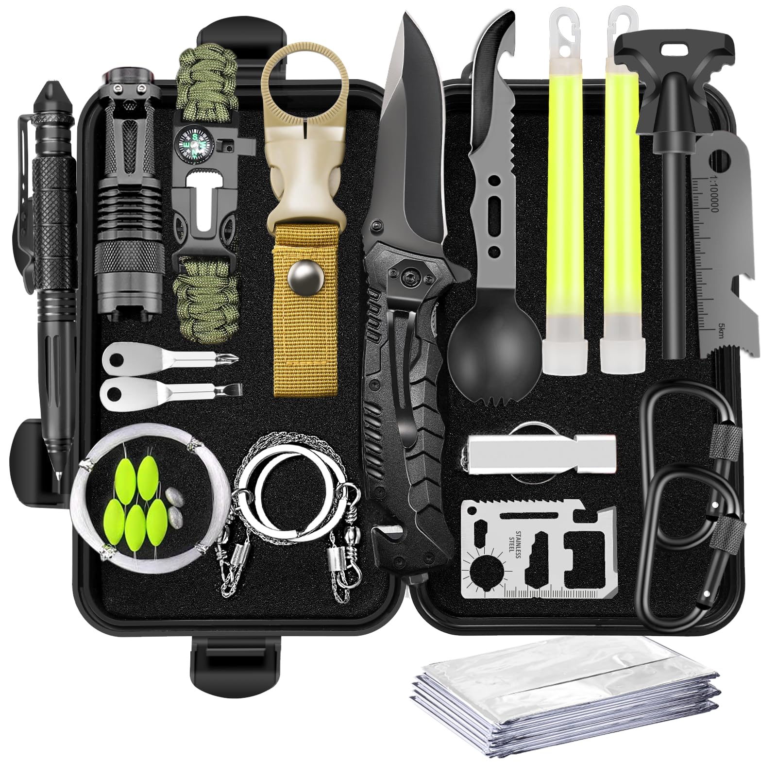 Gifts for Men Dad Him Birthday Christmas Fathers Day, Cool Gadget/Survival Gear and Equipment, Unique Camping Hunting Hiking Outdoor Gear, Gift Idea