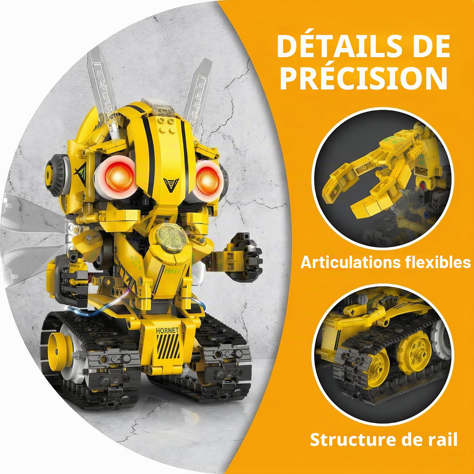 kit Robot, 5-in-1 Modèle Projet Projet Cadeau Modèle Exposition | kit robot: double contrôle, réponse servo et engrenages motorisés; pensé pour apprentissage, cadeaux, projets en famille
