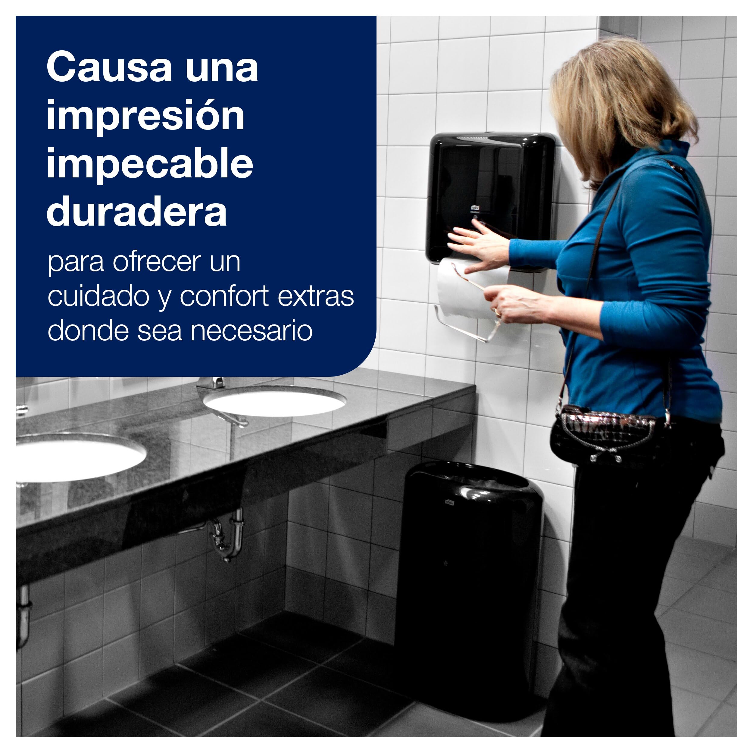 Tork Matic Dispensador Automático de Toallas de Mano en Rollo Negro H1, Dispensación una a una, Línea Elevation, 551108