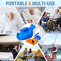 Vista 4 de ONEDONE Urinarios para hombres y mujeres - Botella de orina portátil a prueba de derrames Urinarios femeninos Botella para orinar csalida de orina