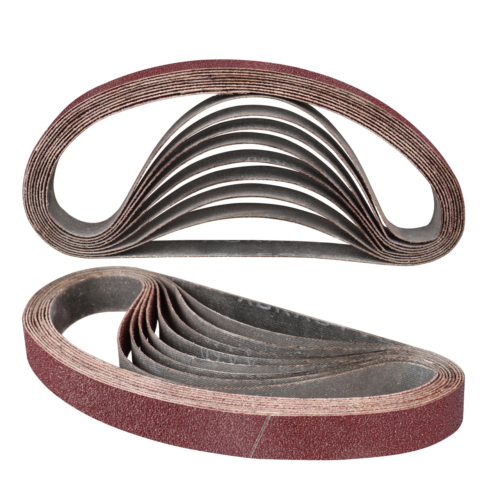 STEBRUAM 10PCS Sanding Belt 20 x 520 mm 60 Grit