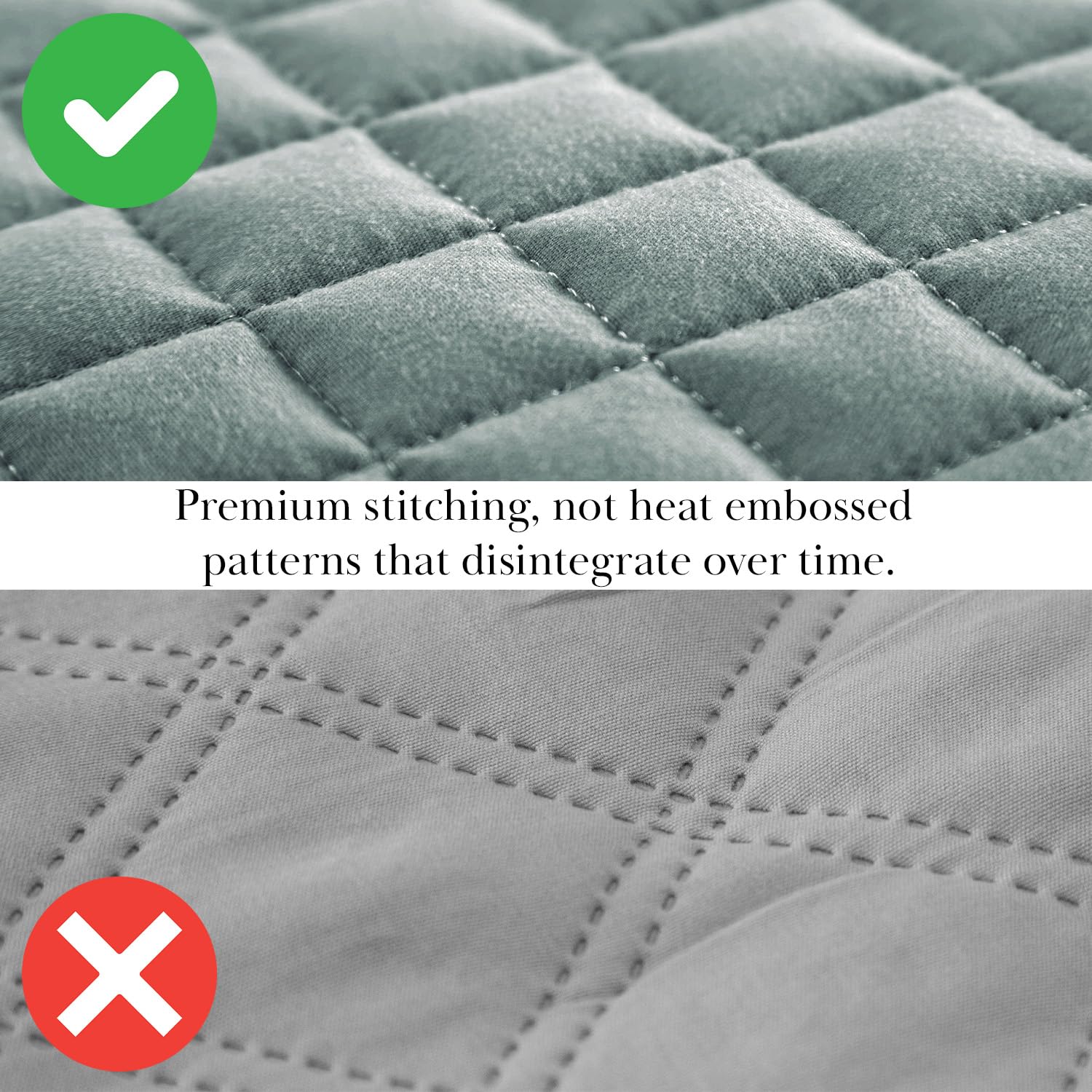 Southshore Fine Living Twin XL/Twin Quilt Set - Oversized Microfiber Bedspread With Pillow Sham, Blue - View #9