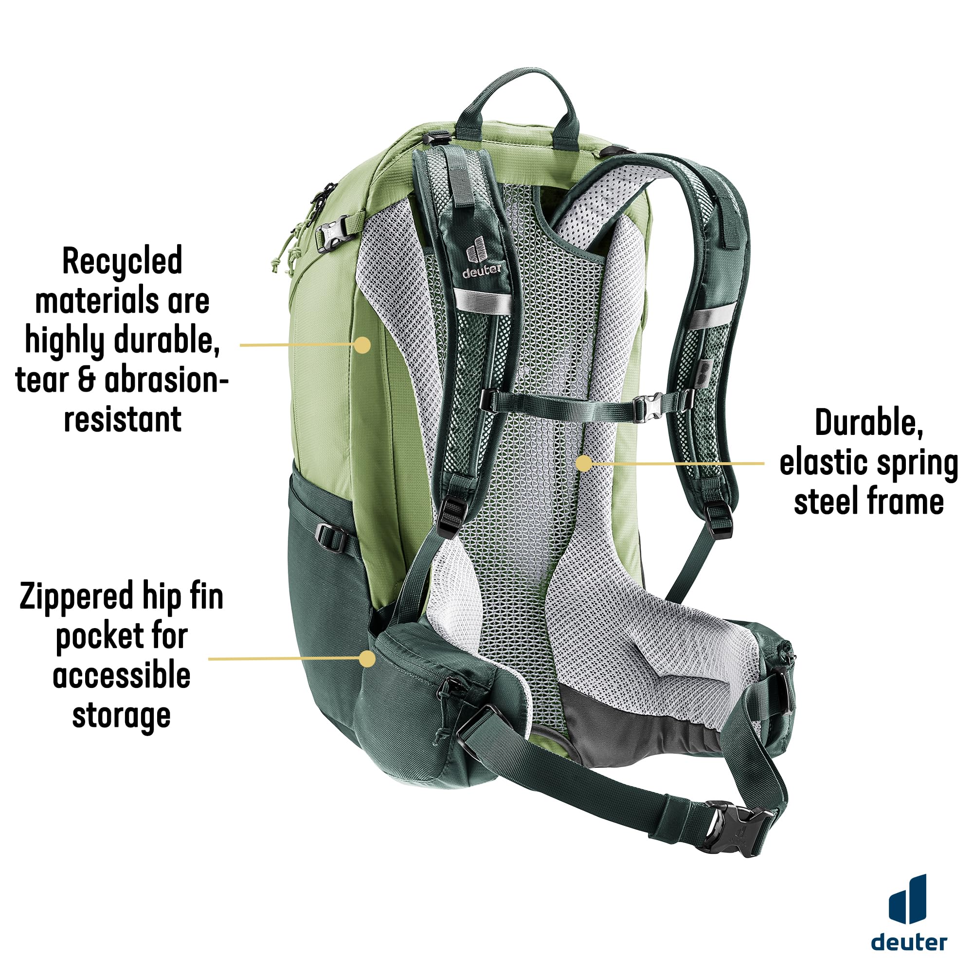 Deuter Plecak turystyczny Futura 27 męski (1 sztuk), Grove-ivy, 27L, Minimalistyczny