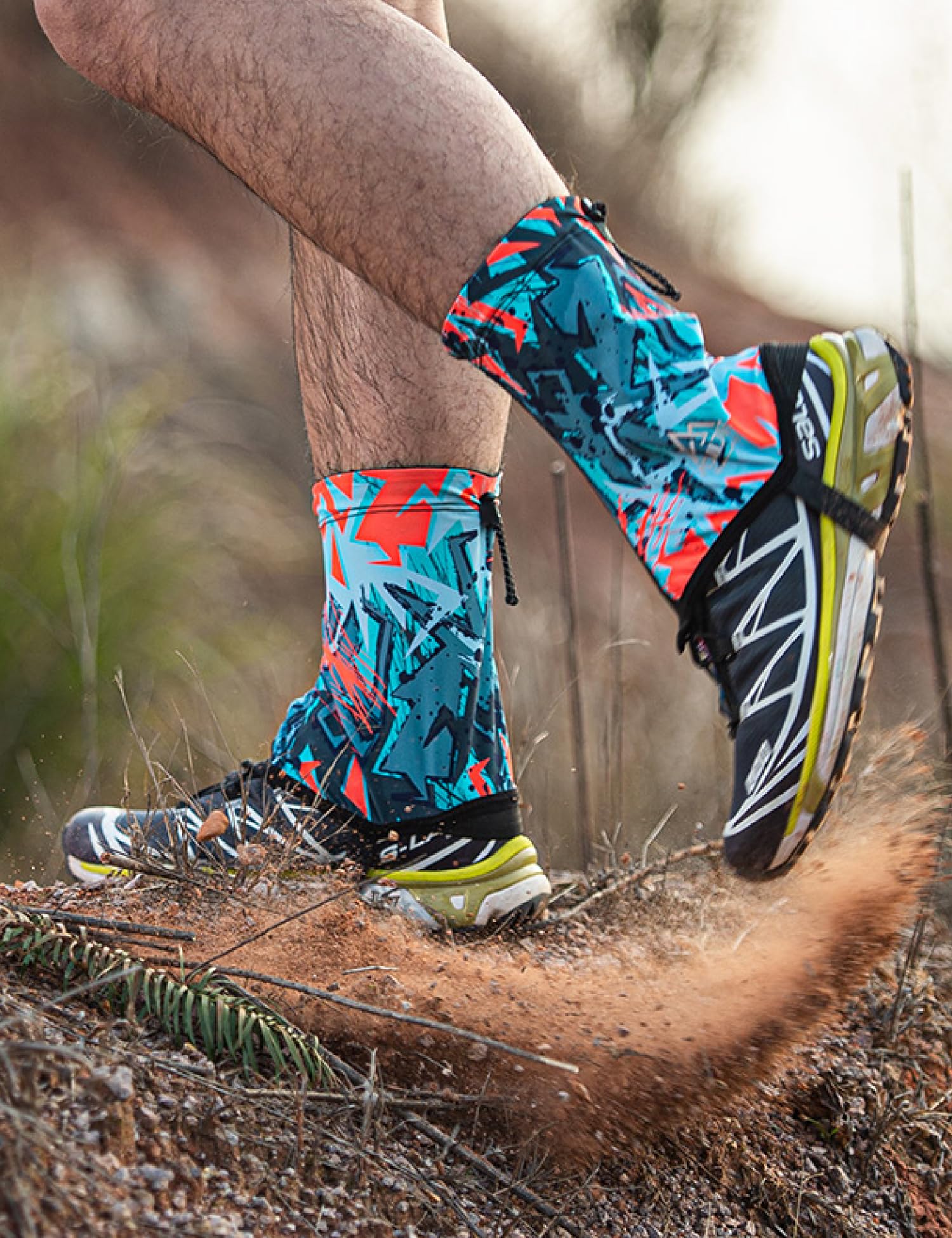 TRIWONDER Polainas Impermeable Transpirable para Zapatos Trail Gaiters Bajos Running Camping Montaña Senderismo