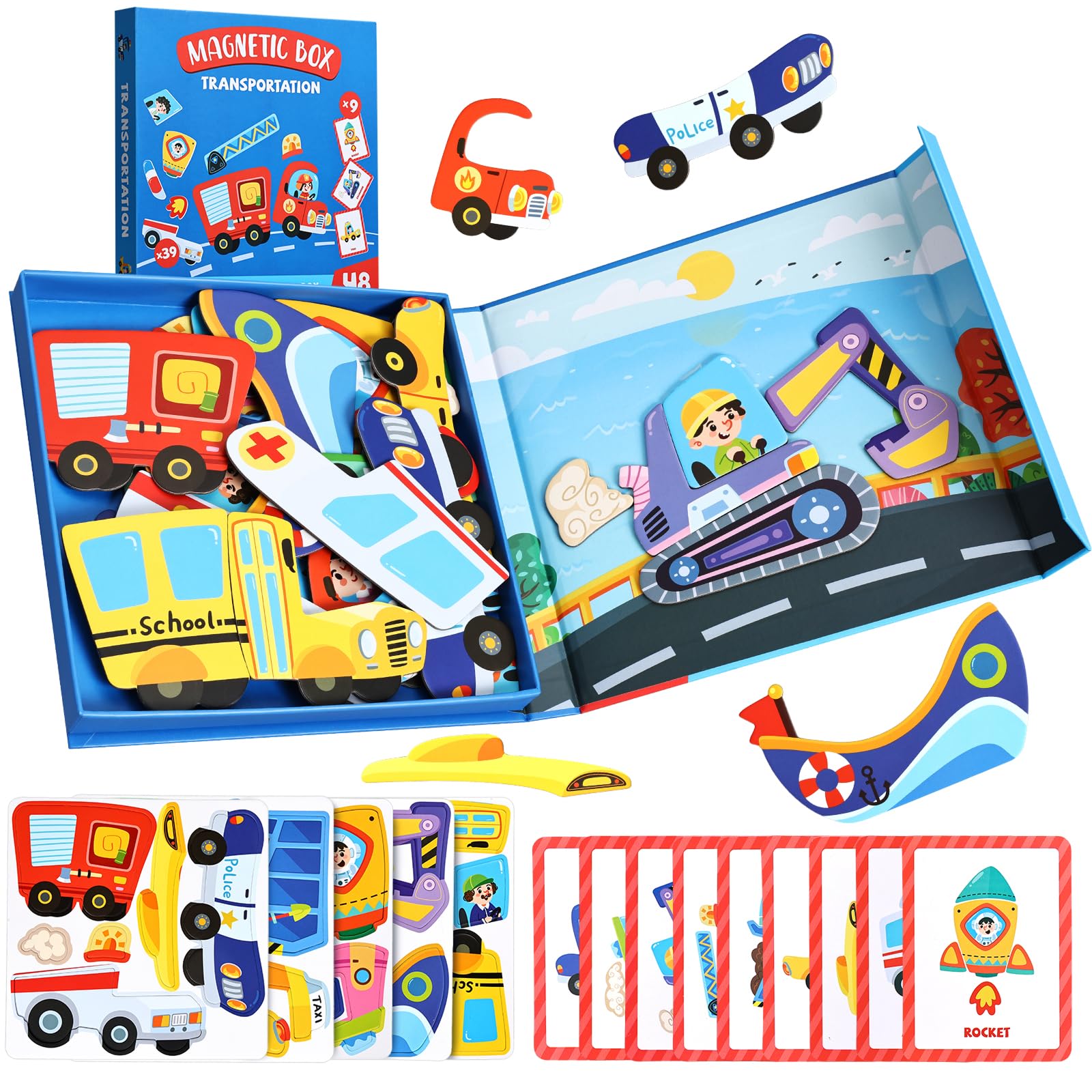 BBLIKE Puzzle dla dzieci magnes puzzle