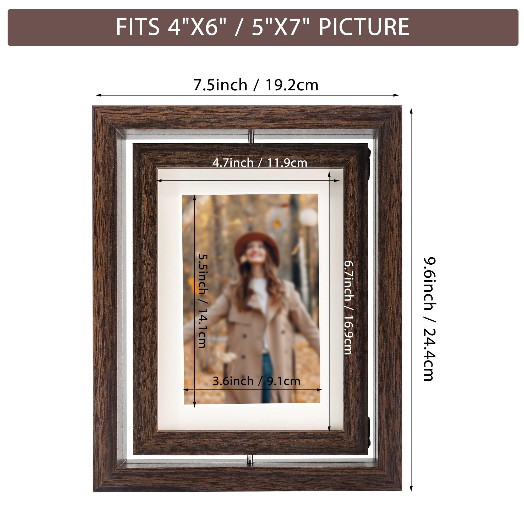 Rotating Floating Frame Snapklik.com : FramePro 2 Pack 5x7 Rotating Floating Picture Frames Or ...