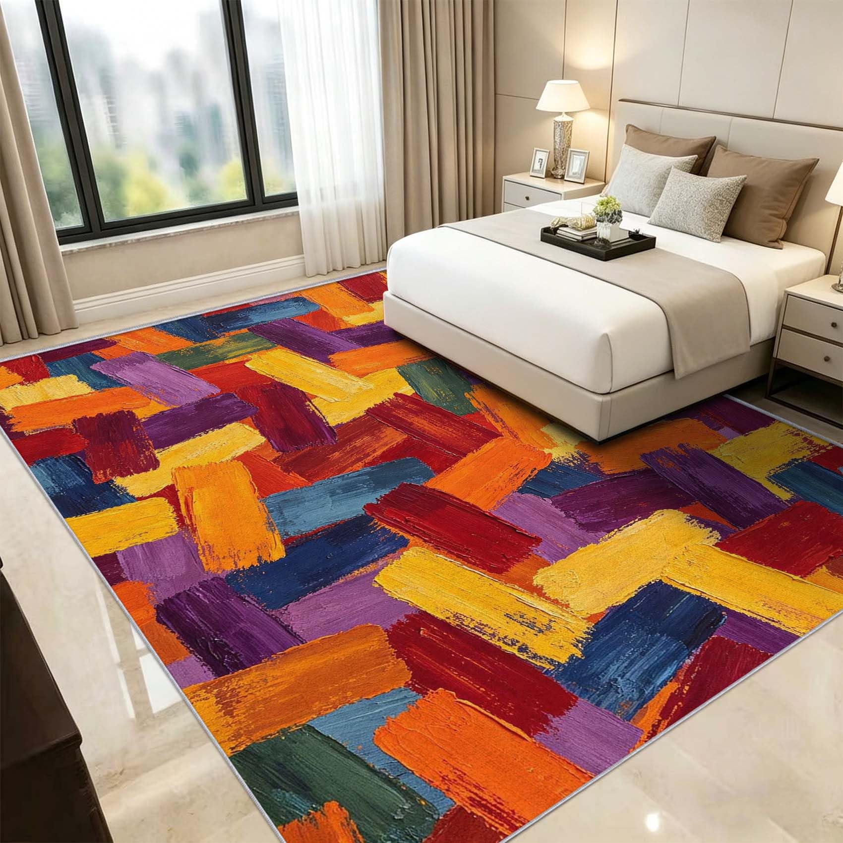 Tapis Salon 160x230cm Résumé Moderne Impression HD 3D