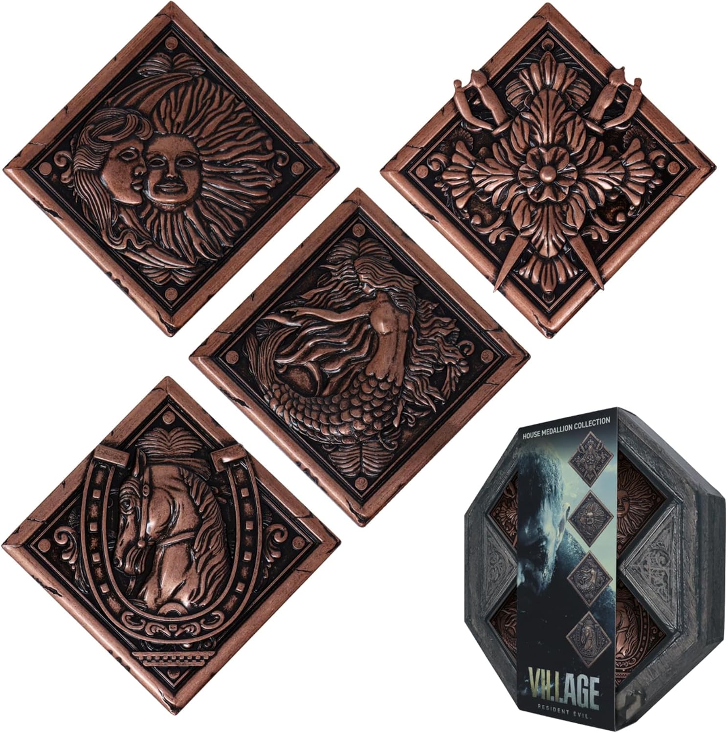 Fanattik Resident Evil Village Replica House Crest Medallion Set