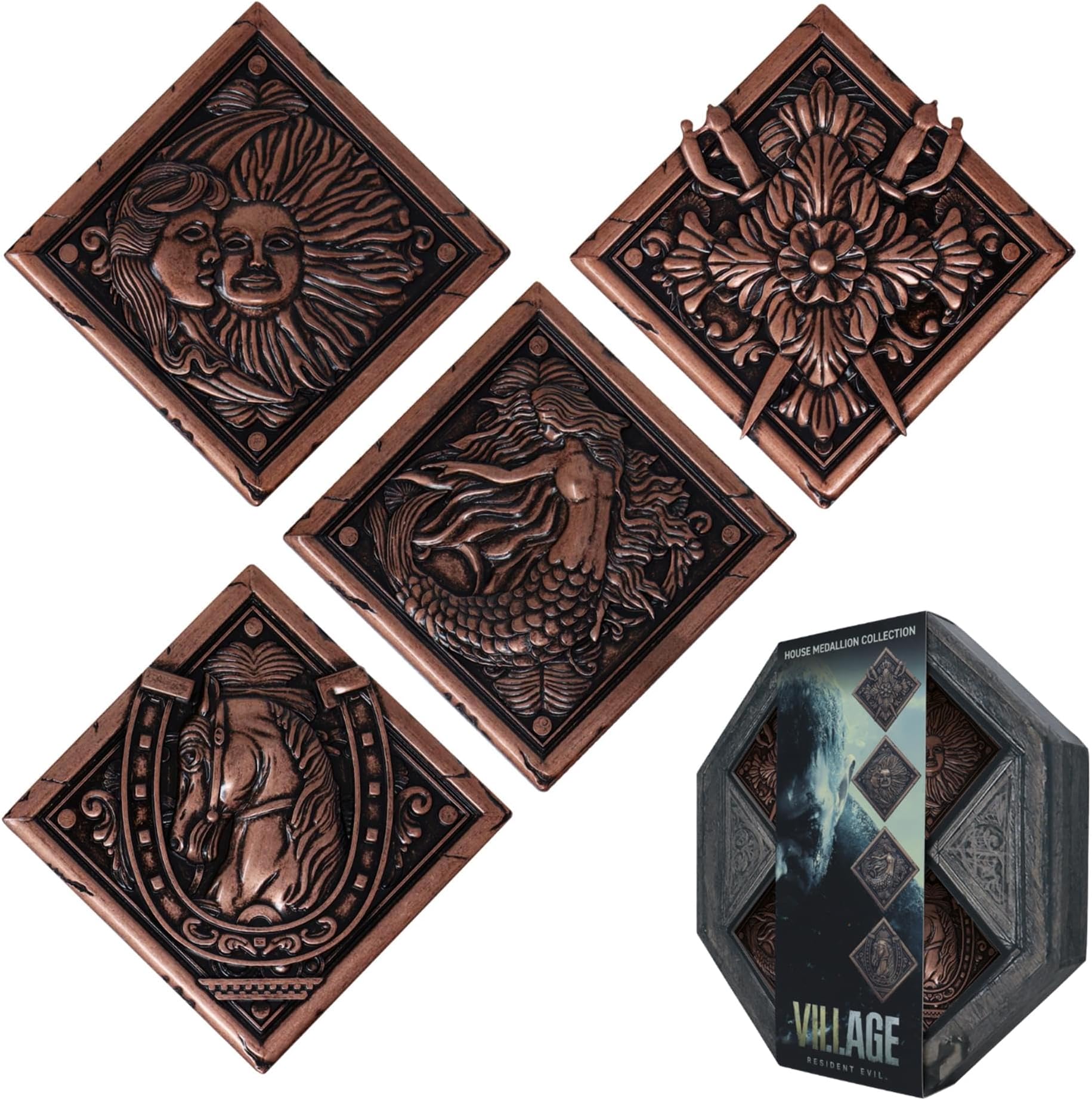 FaNaTtik Resident Evil Village Limited Edition Replica House Crest Medallion Collection