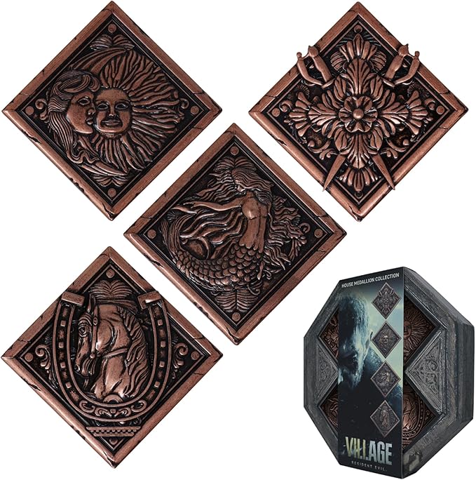 Producer aconseja a los jugadores que terminen Resident Evil Requiem la próxima semana, insinuando un próximo DLC de minijuego 9 81wvmMJBFQL. AC SX679 Fanattik Resident Evil Village Replica House Crest Medallion Set