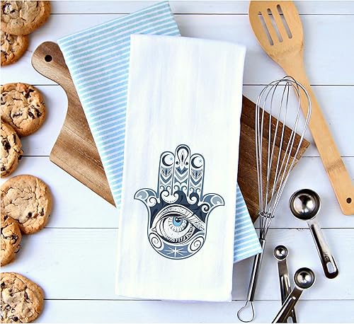 Miniatura 6 de Hamsa Hand of God  Toalla de cocina o cocina, divertido refrán humorístico, saco de harina, toallas, decoración, gran regalo de inauguración de la
